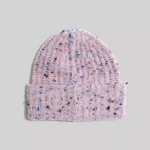 Madewell Accessories - Madewell Confetti Wide-Cuff Beanie in Provence Grape NWT